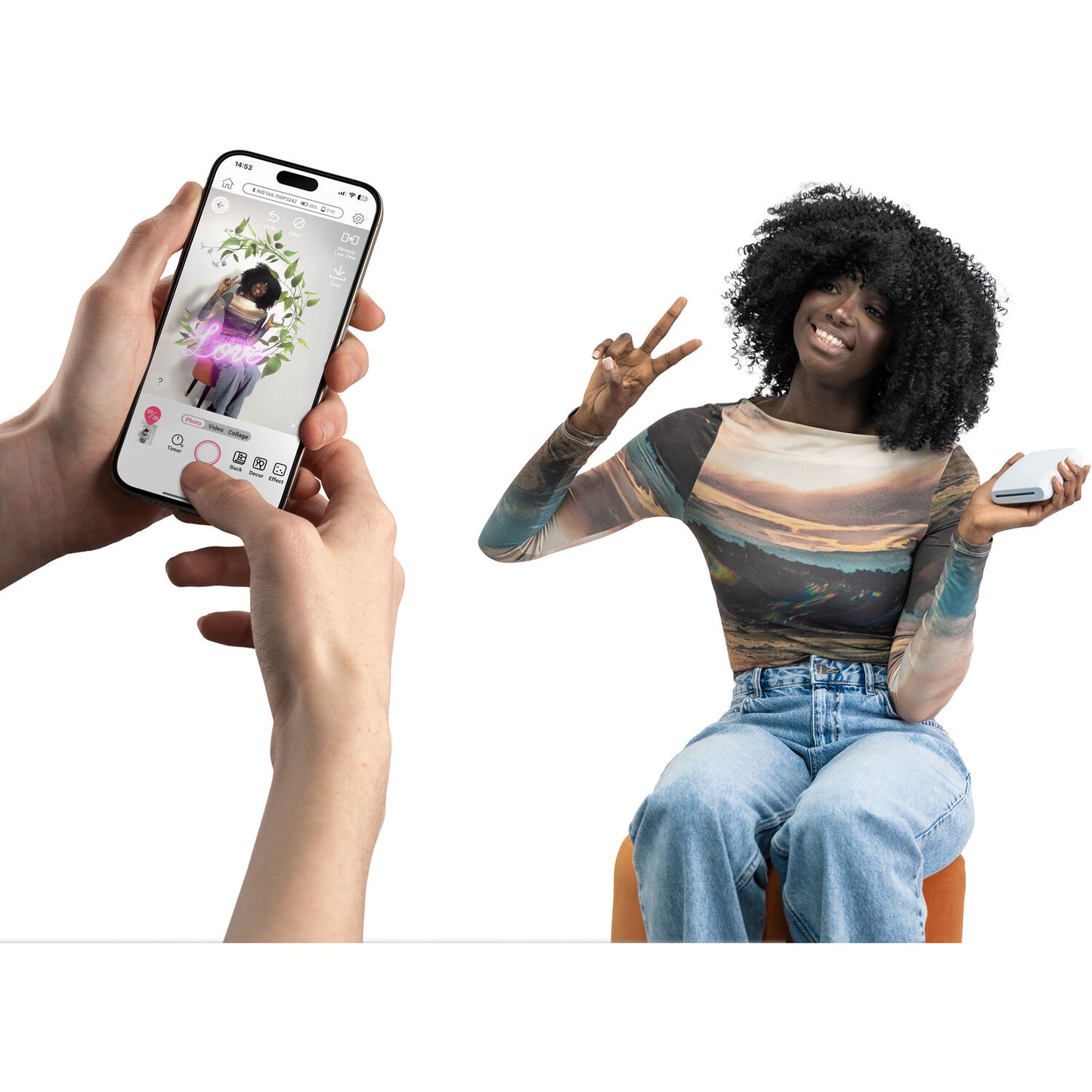 FUJIFILM INSTAX MINI LINK 3 Smartphone Printer (Clay White)