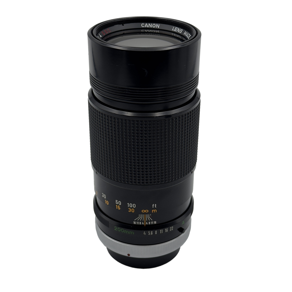 Canon FD 200mm f/4 SSC 35mm SLR lens