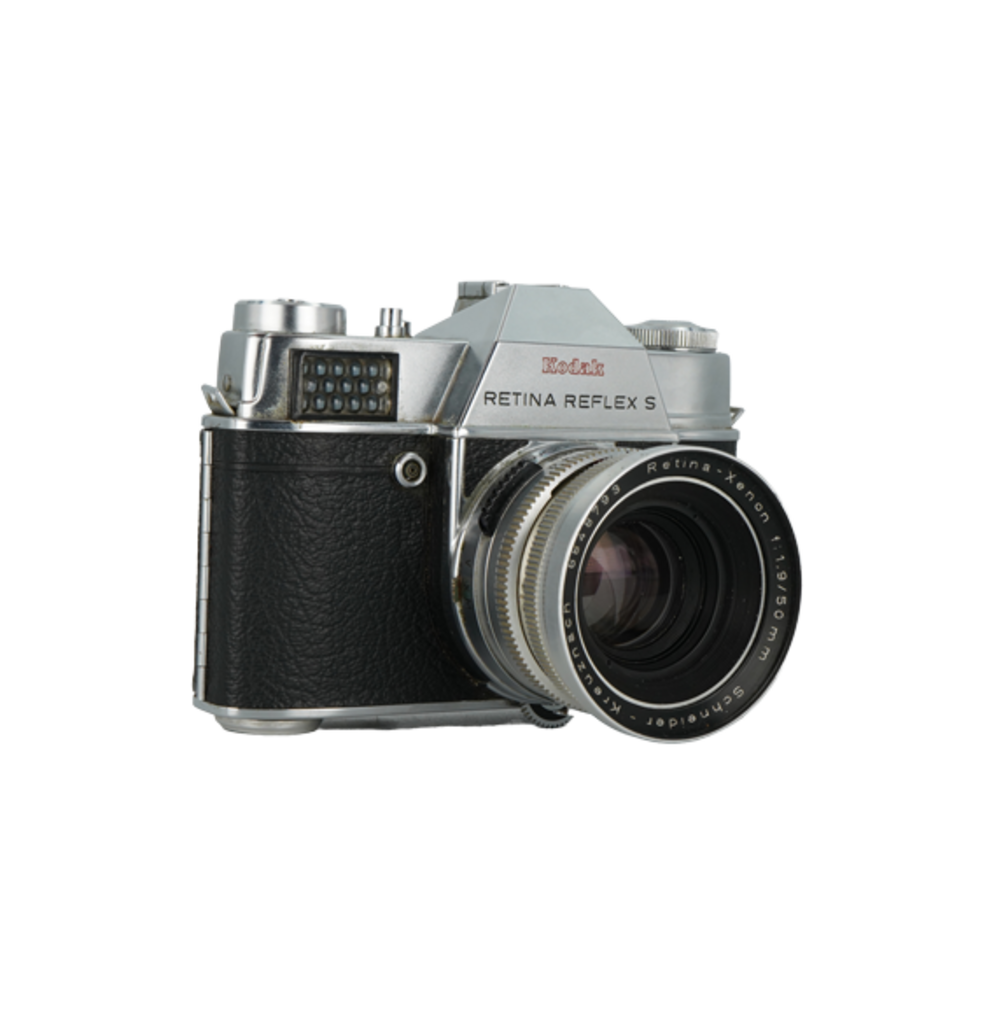 Nikon Retina Reflex S 35mm film camera with Retina 50mm f/1.9 and Retina 135mm f/4 lenses