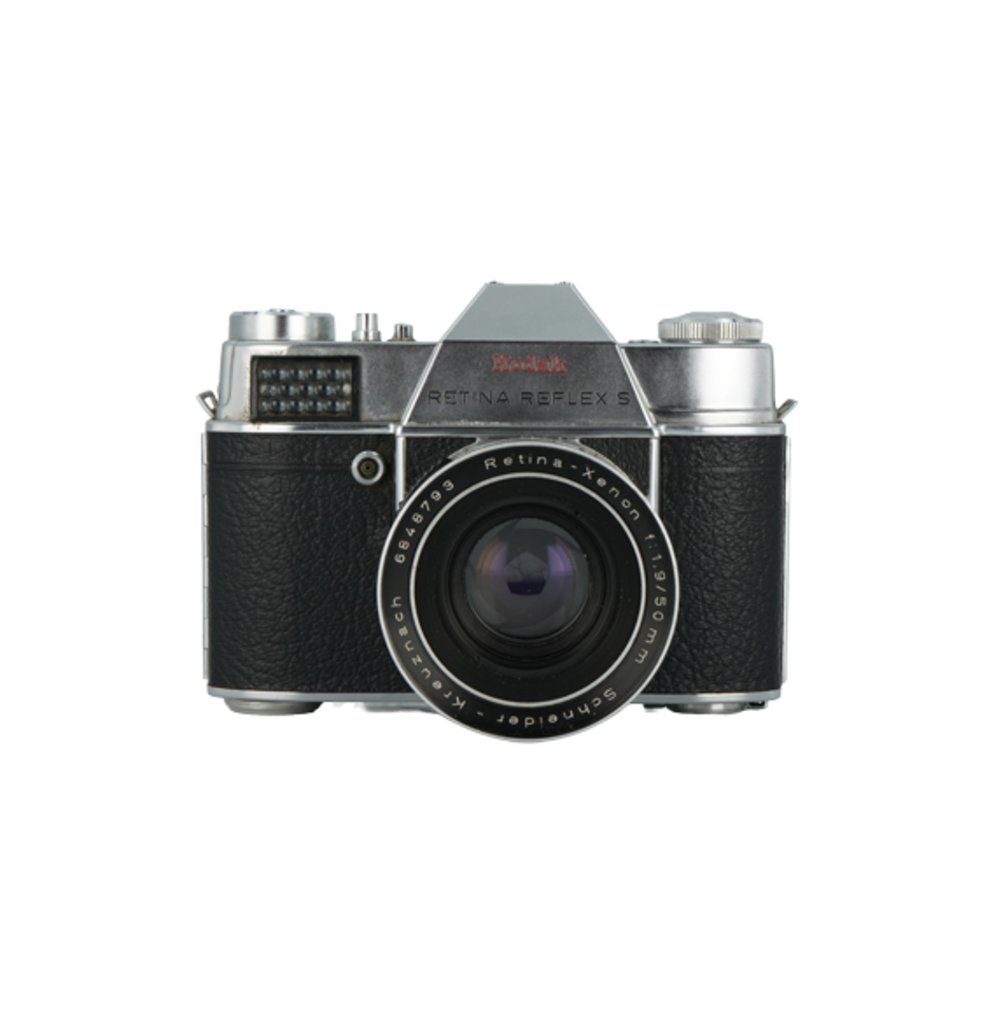 Nikon Retina Reflex S 35mm film camera with Retina 50mm f/1.9 and Retina 135mm f/4 lenses