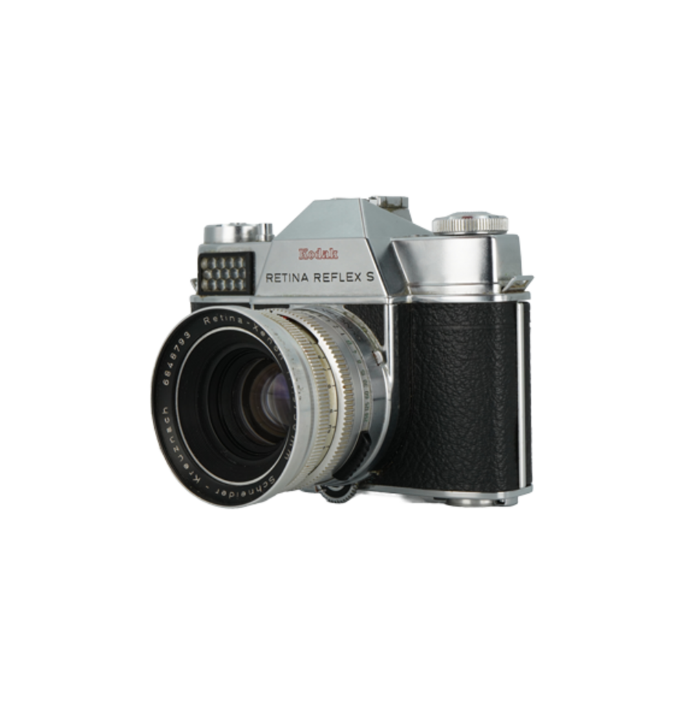 Nikon Retina Reflex S 35mm film camera with Retina 50mm f/1.9 and Retina 135mm f/4 lenses