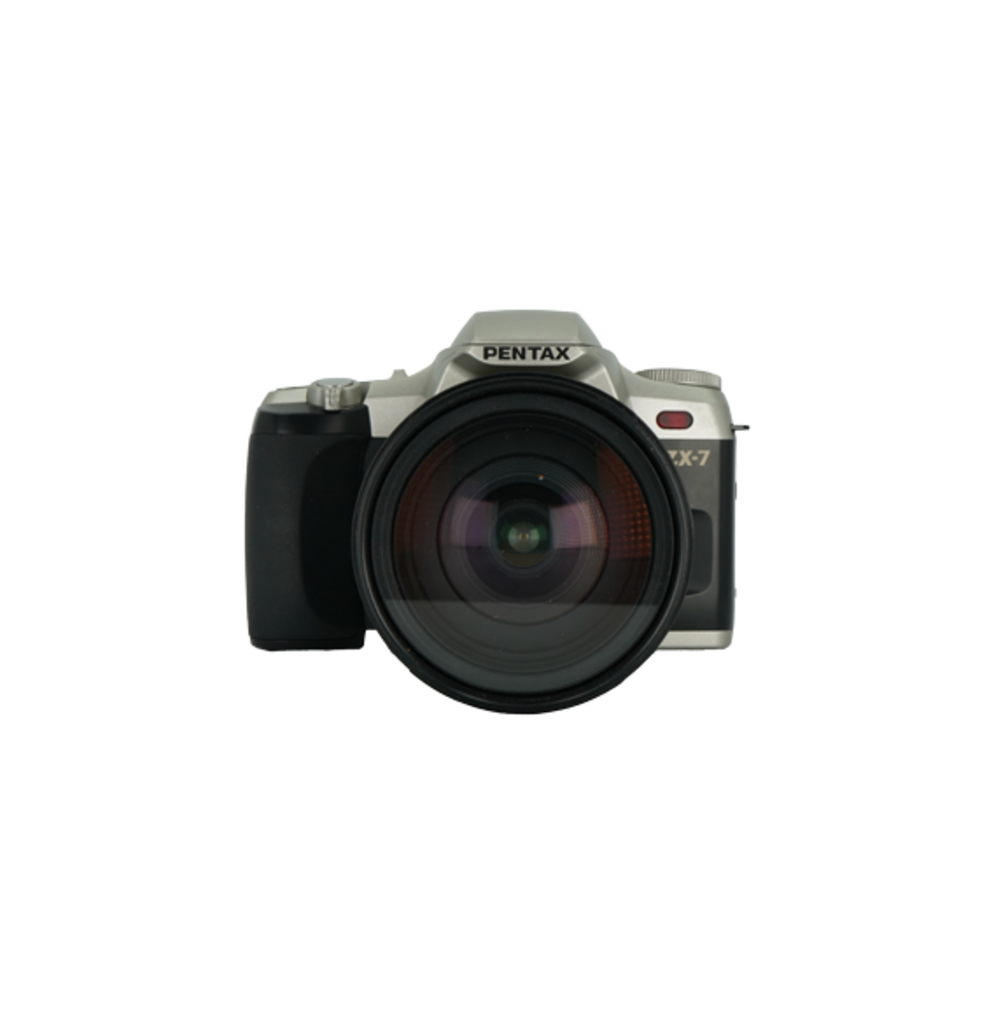 Pentax ZX-7 35mm film camera with Tamron 28-200mm f/3.8-5.6 PK mount
