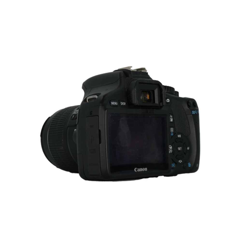 Canon T2i APS-C DSLR camera with canon EFS 18-55mm f/3.5-5.6 is ii, and EFS 55-250mm f/4-5.6 is ii lenses