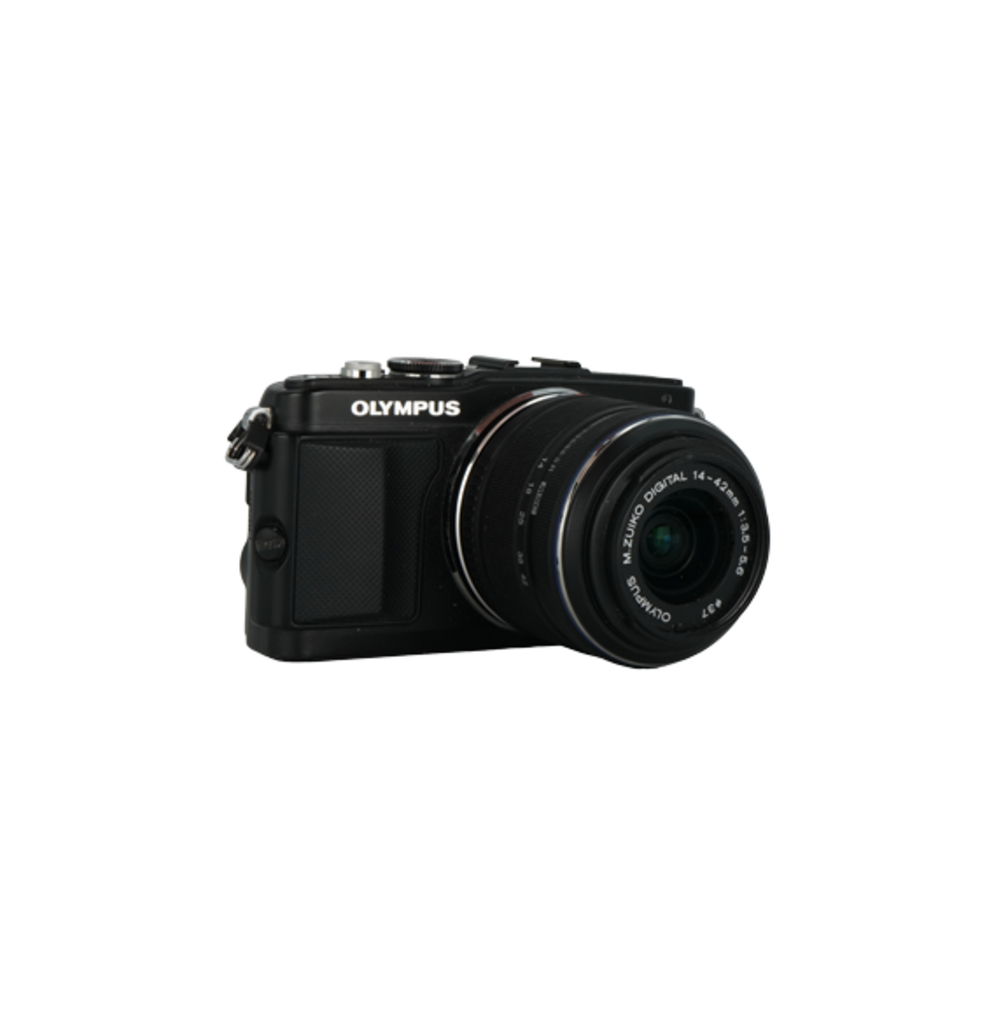 Olympus Pen Lite E-PL5 micro four thirds mirrorless camera and Olympus M.Zuiko 14-42mm f/3.5-5.6 II R micro four thirds mirrorless lens