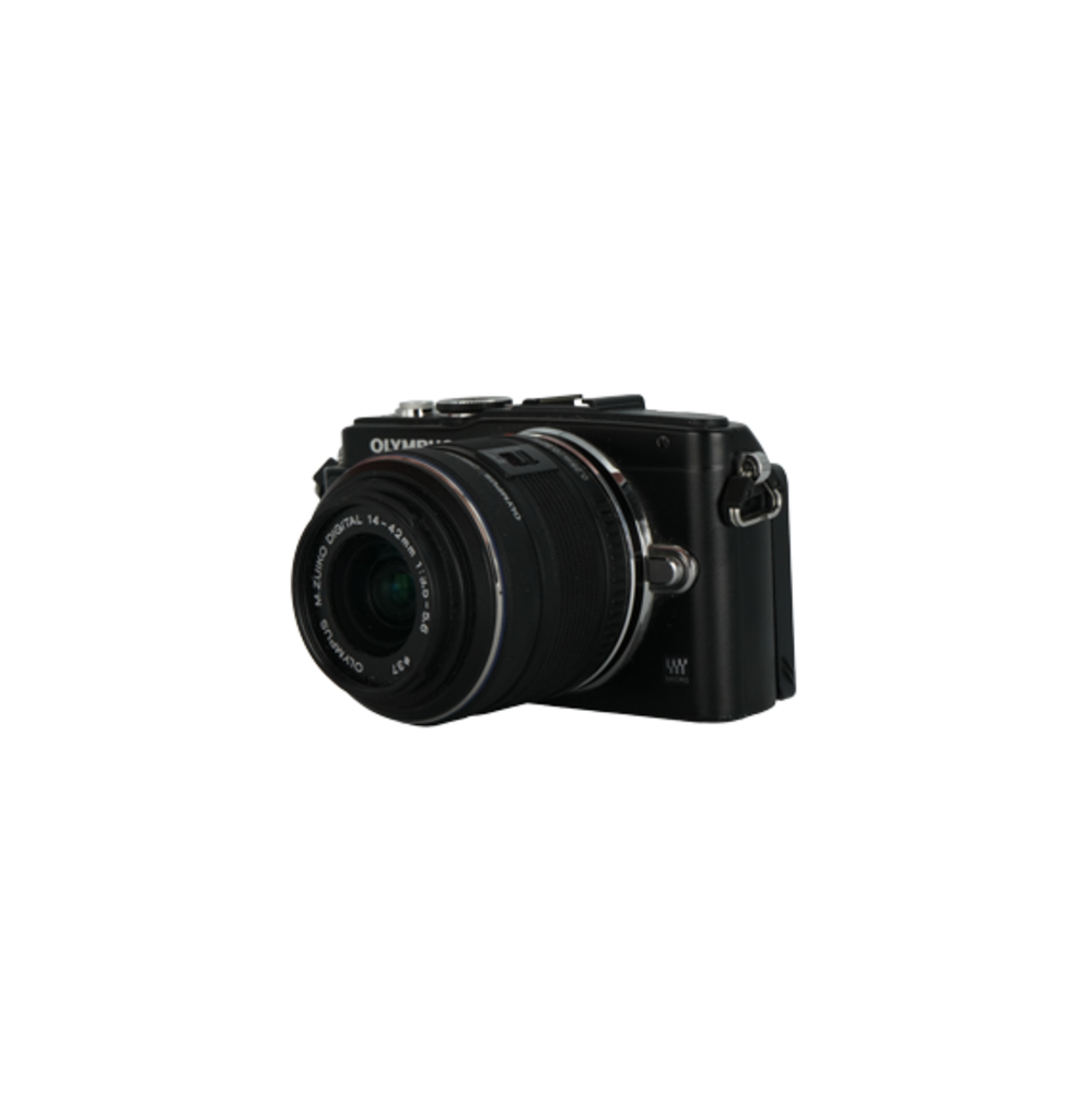 Olympus Pen Lite E-PL5 micro four thirds mirrorless camera and Olympus M.Zuiko 14-42mm f/3.5-5.6 II R micro four thirds mirrorless lens