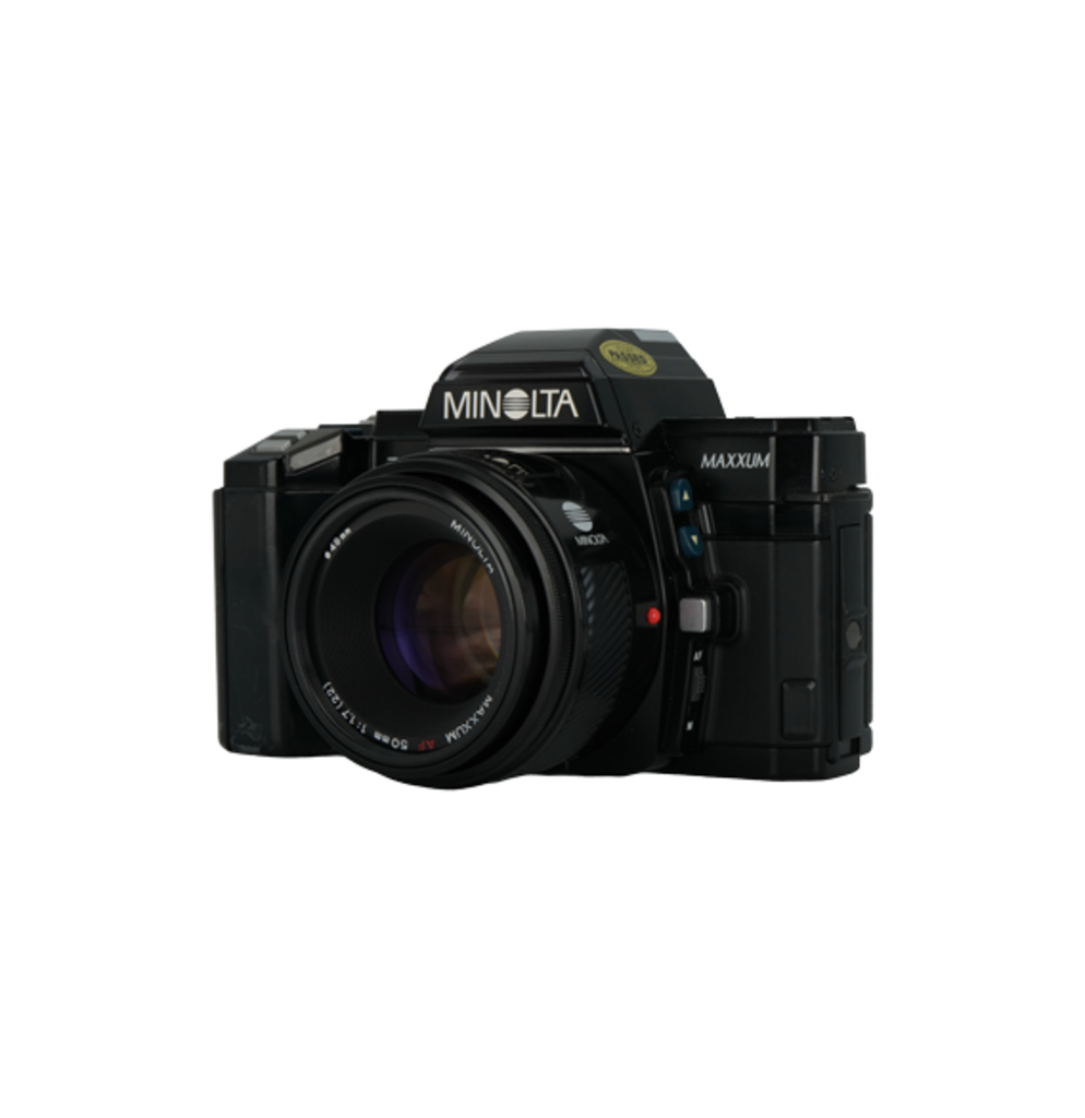 Minolta 7000 Maxxum 35mm Film Camera, Maxxum 50mm f/1.7 Minolta A mount, Maxxum 28-135mm f/4-4.5