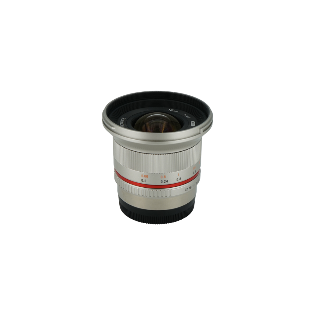 Rokinon 12mm f/2 APS-C mirrorless lens for Fujifilm X mount