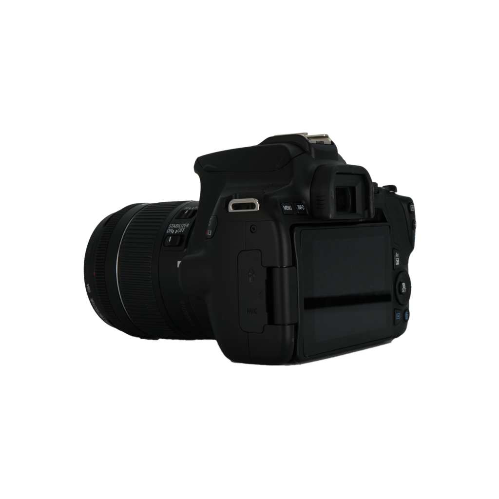 Canon Rebel SL3 APS-C DSLR camera and Canon 18-55mm f/4.5-5.6 IS STM APS-C DSLR lens