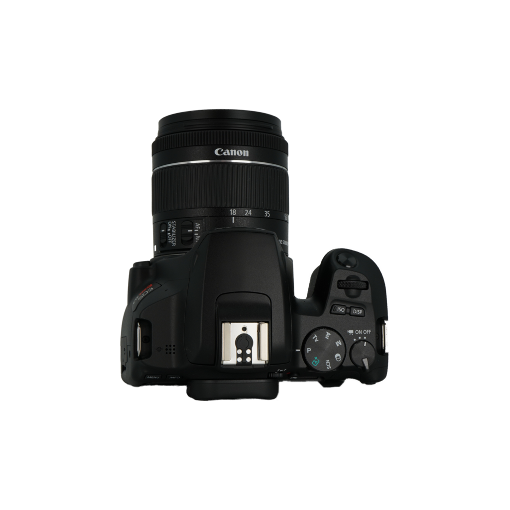 Canon Rebel SL3 APS-C DSLR camera and Canon 18-55mm f/4.5-5.6 IS STM APS-C DSLR lens