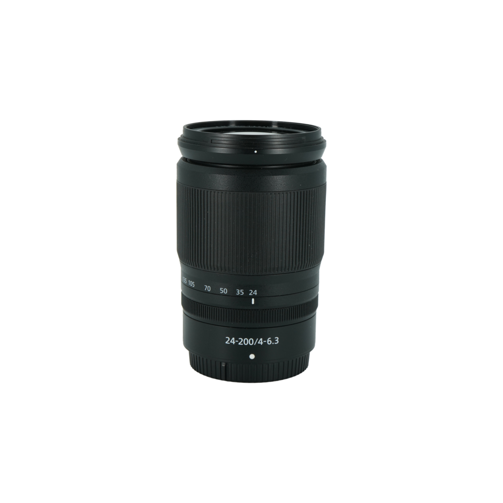 Nikon Z 24-200mm f/4-6.3 full frame mirrorless telephoto super zoom lens`