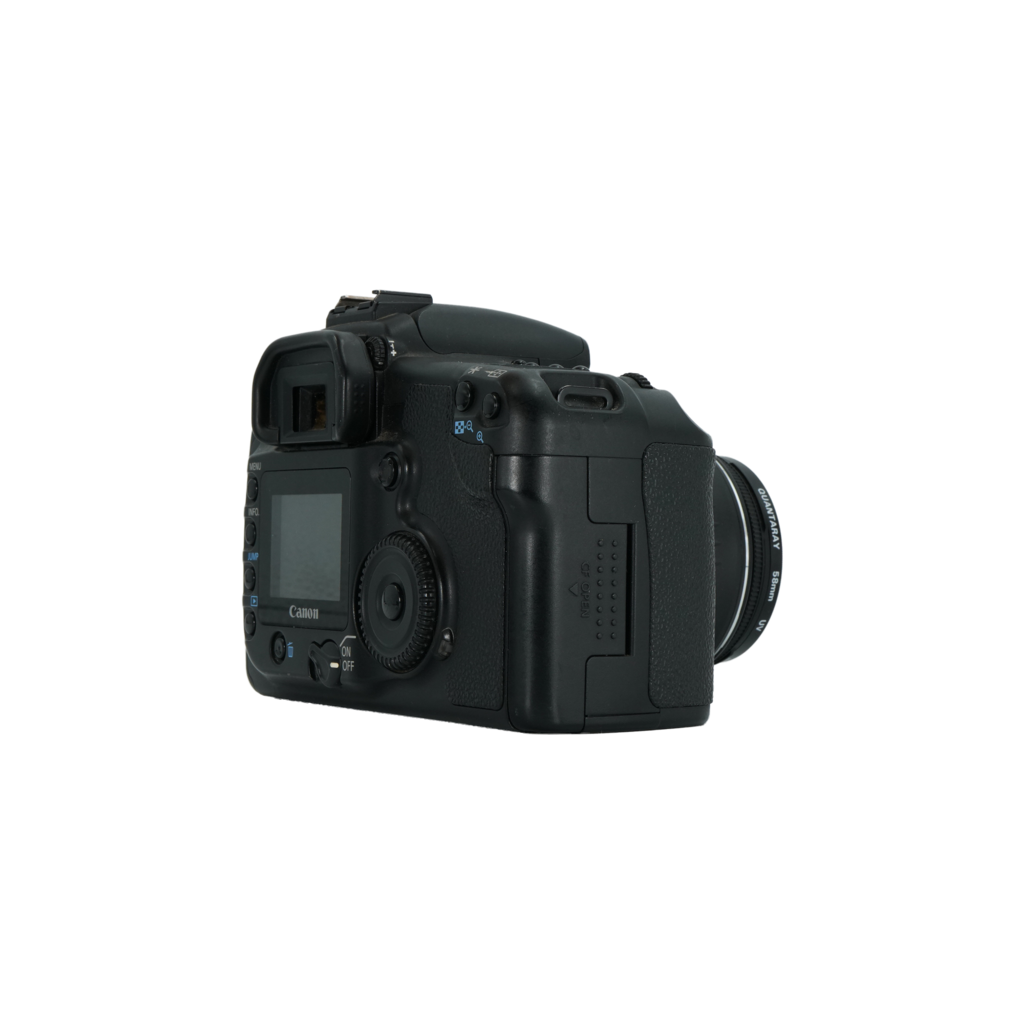 Canon 20D APS-C DSLR camera, Canon 18-55mm f/3.5-5.6 APS-C DSLR lens, and 55-250mm f/4-5.6 IS APS-C DSLR zoom lens