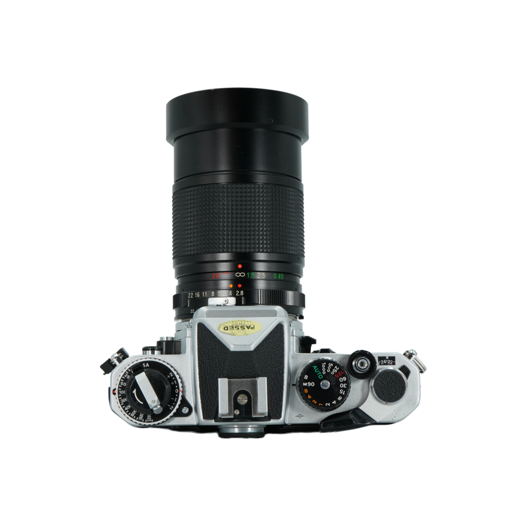 Nikon 35mm SLR and Vivitar 28-85mm f/2.8 zoom lens for Nikon F mount