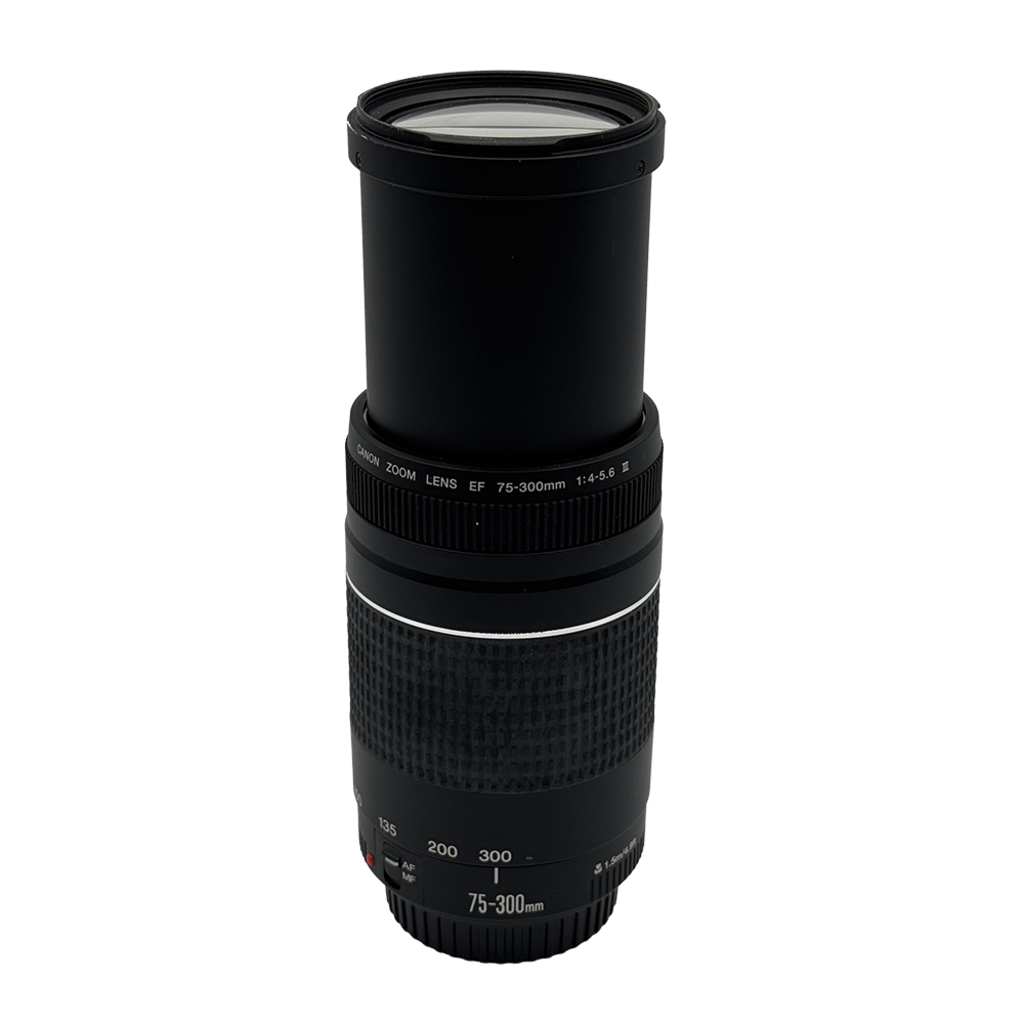 Canon 75-300mm f/4-5.6 III full frame DSLR telephoto super zoom lens