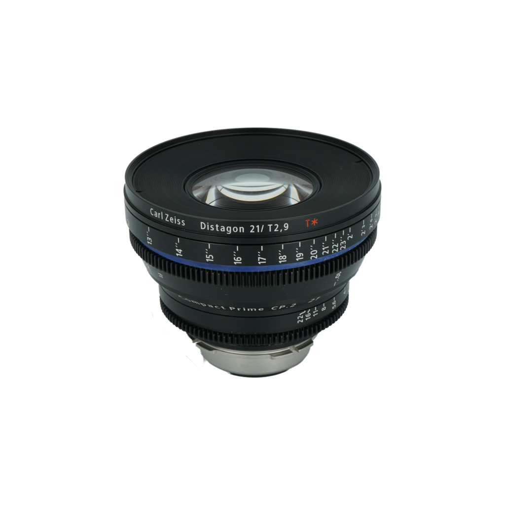 Carl Zeiss Distagon 21mm t/2.9 cp.2 full frame cinema lens with PL mount