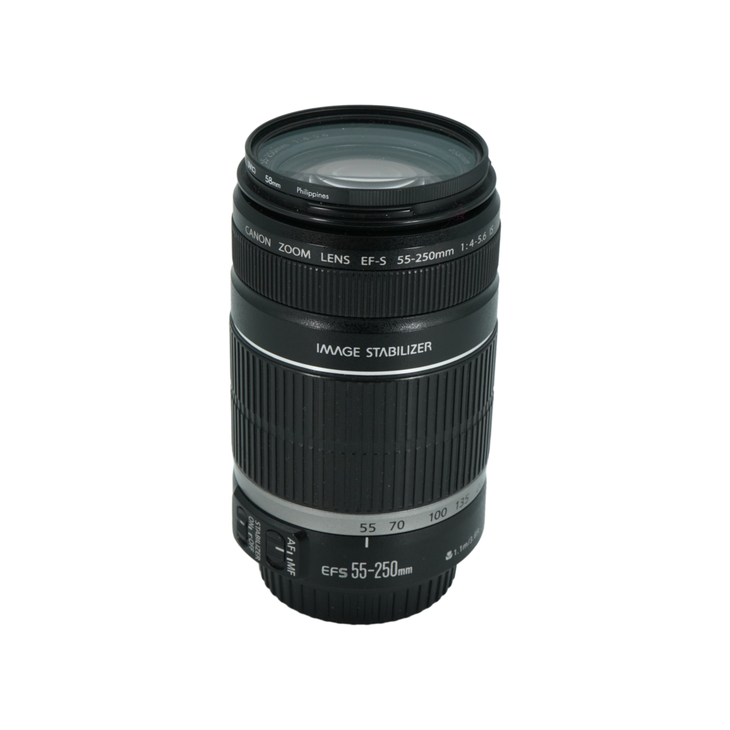 Canon EF-S 55-250mm f/4-5.6 IS APS-C DSLR telephoto zoom lens