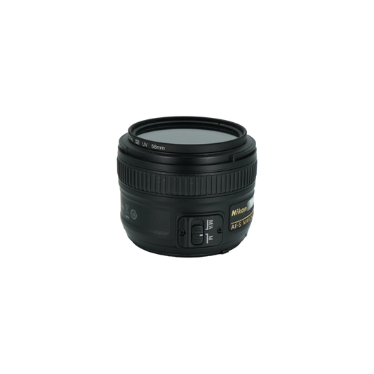 Nikon AF-S 50mm f/1.8 G full frame DSLR lens with macro extension tube