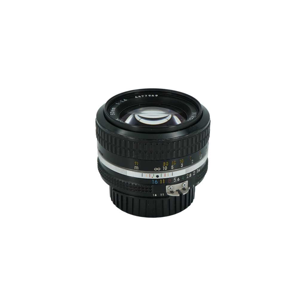 Nikon 50mm f/1.4 manual focus SLR lens