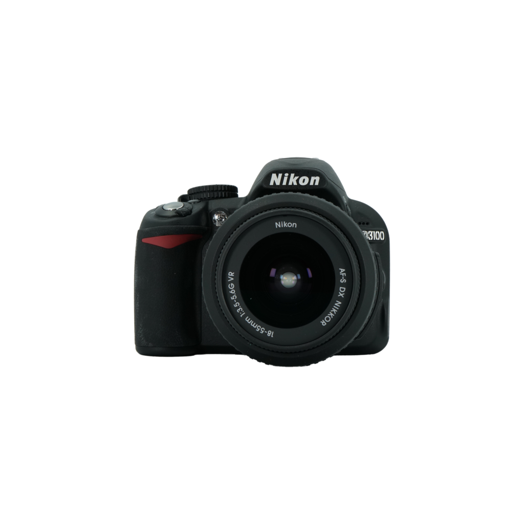 Nikon D3100 APS-C DSLR camera with Nikon 18-55mm f/3.5-5.6 G DX APS-C DSLR lens and Nikon 55-200mm f/4-5.6 AF-S DX lens