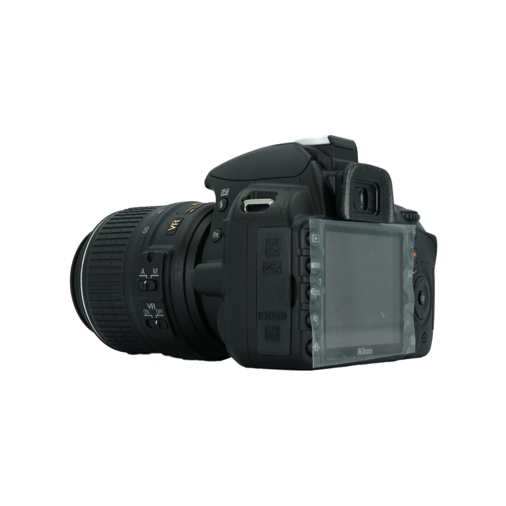 Nikon D3100 APS-C DSLR camera with Nikon 18-55mm f/3.5-5.6 G DX APS-C DSLR lens and Nikon 55-200mm f/4-5.6 AF-S DX lens