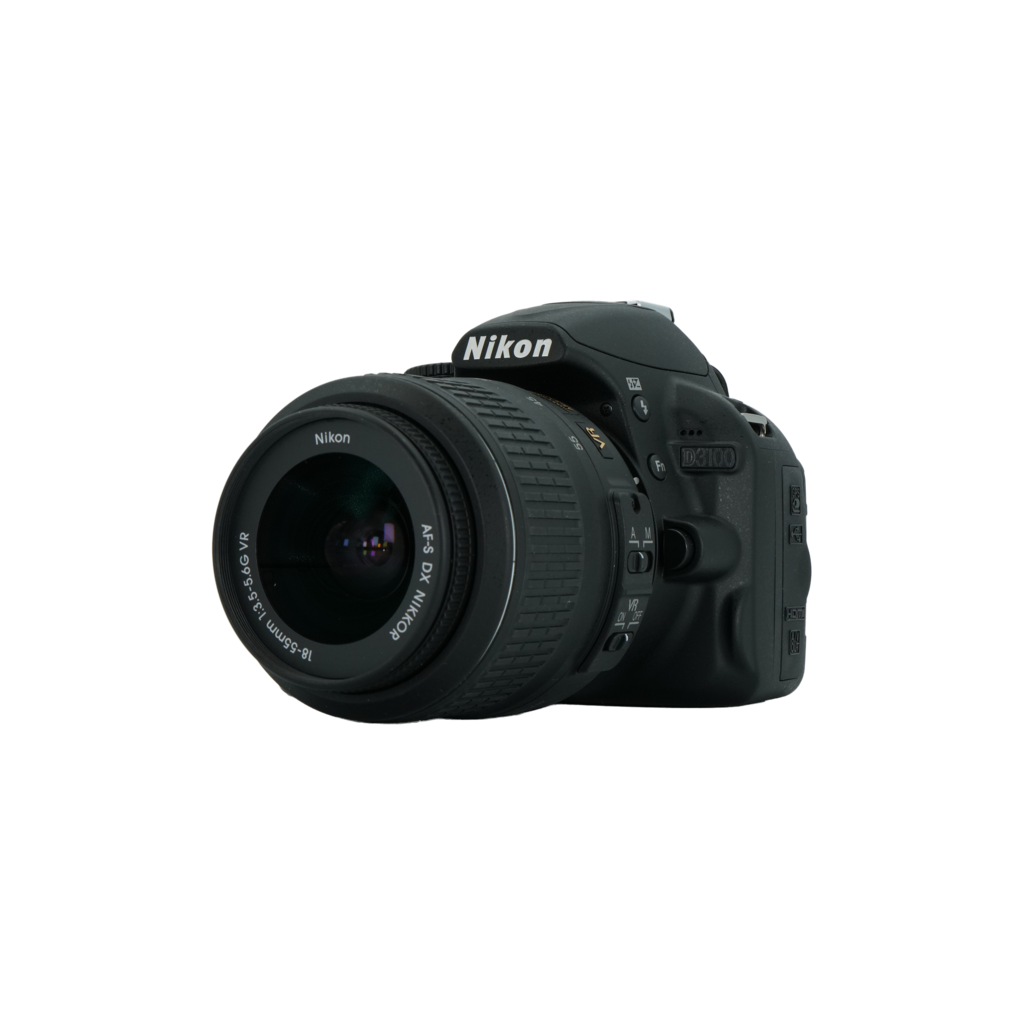 Nikon D3100 APS-C DSLR camera with Nikon 18-55mm f/3.5-5.6 G DX APS-C DSLR lens and Nikon 55-200mm f/4-5.6 AF-S DX lens