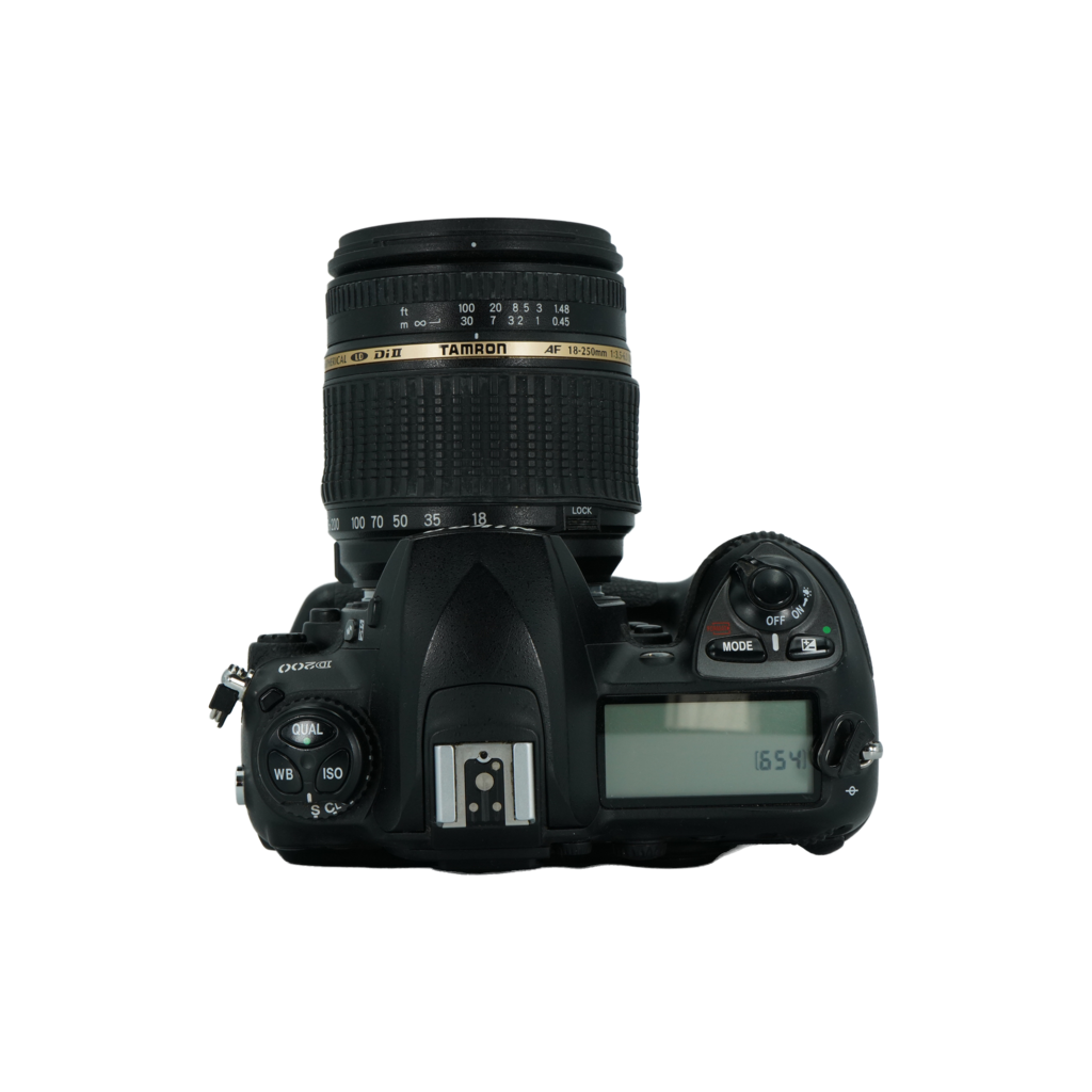 Nikon D200 APS-C DSLR camera and Tamron 18-100mm f/3.5-6.3 APS-C DSLR telephoto zoom lens for Nikon F