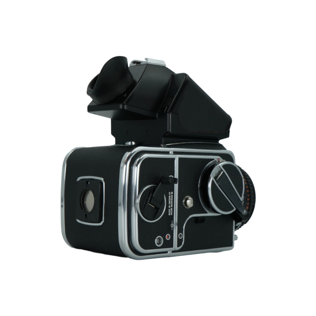 Hasselblad 503CM medium format film camera with Zeiss Planar 80mm f/2.8 medium format lens