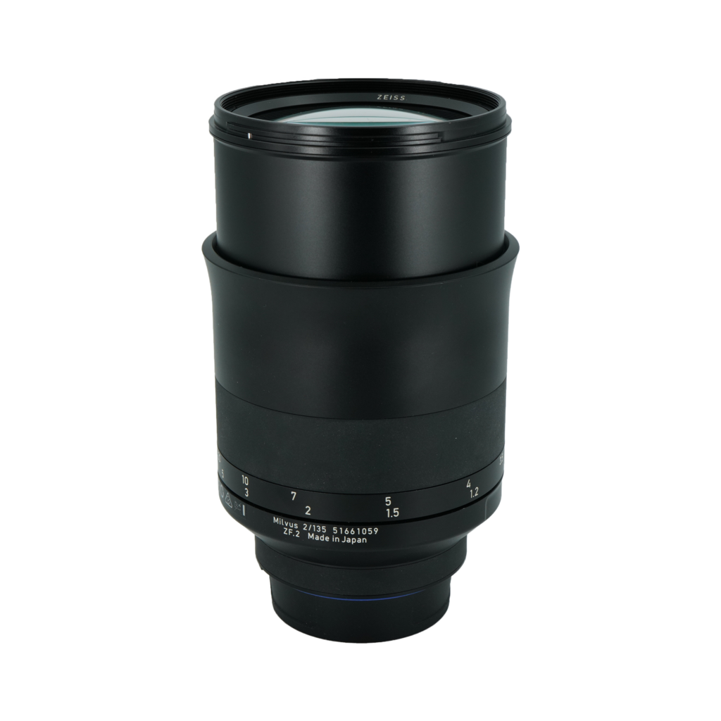 Zeiss 135mm f/2 full frame DSLR telephoto prime lens for Nikon F