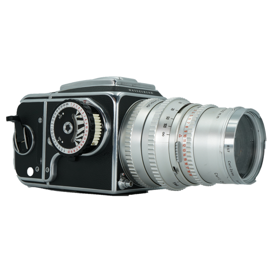Hasselblad 500C medium format camera with Sonnar 150mm f/1.8 medium format lens