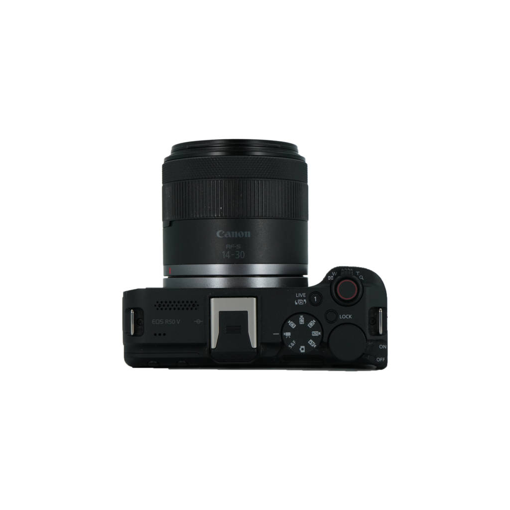 Canon R50 V APS-C Mirrorless Camera with Canon RF-S 14–30mm f/4–6.3 IS STM PZ Lens