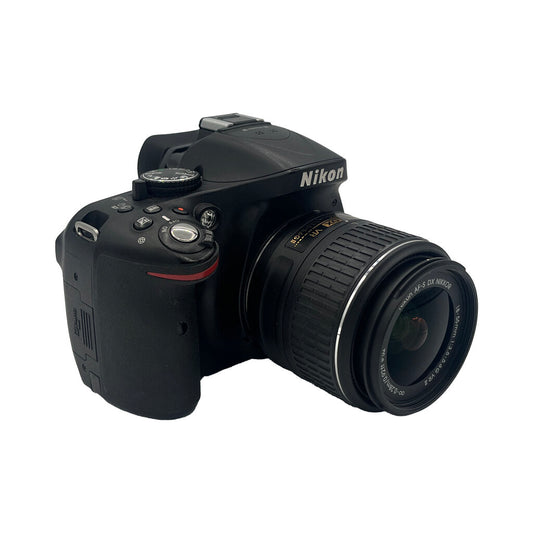 Nikon D5200 APS-C DSLR Camera with Nikon 18-55mm f/3.5-5.6 AF-S DX G VR ii APS-C DSLR Zoom Lens