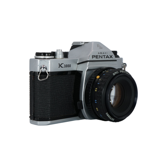 Pentax K1000 35mm Film Camera with Pentax 50mm f/2 Film Lens