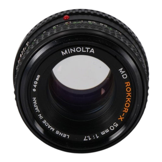 Minolta MD Rokkor-x 50mm f/1.7 SLR Lens