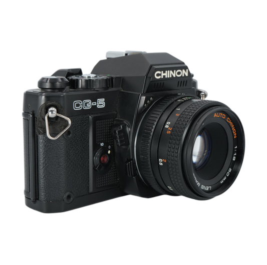 Chinon CG-5 35mm Film Camera with Auto Chinon 50mm f/1.9 SLR Lens