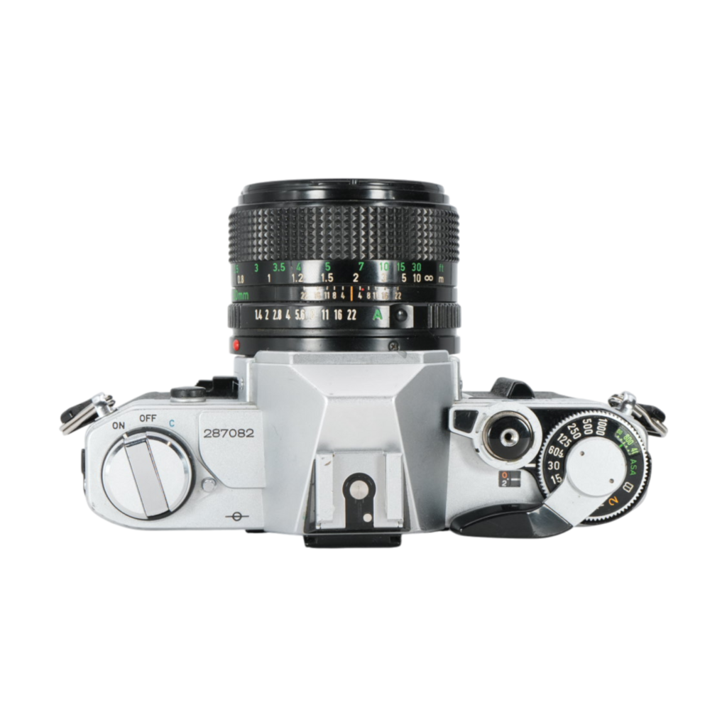 Canon AT-1 35mm film Camera with Canon FD 50mm f/1.4 SLR Lens