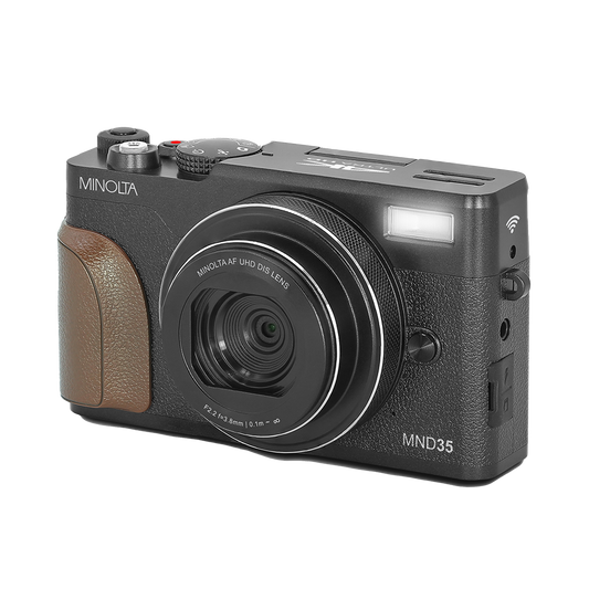MINOLTA® MND35 64 MP Autofocus / 4K Ultra HD Camera - Black