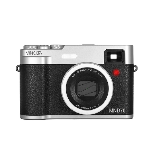 MINOLTA® MND70 Retro 48 MP Autofocus / 5K Ultra HD Dual Lens Camera