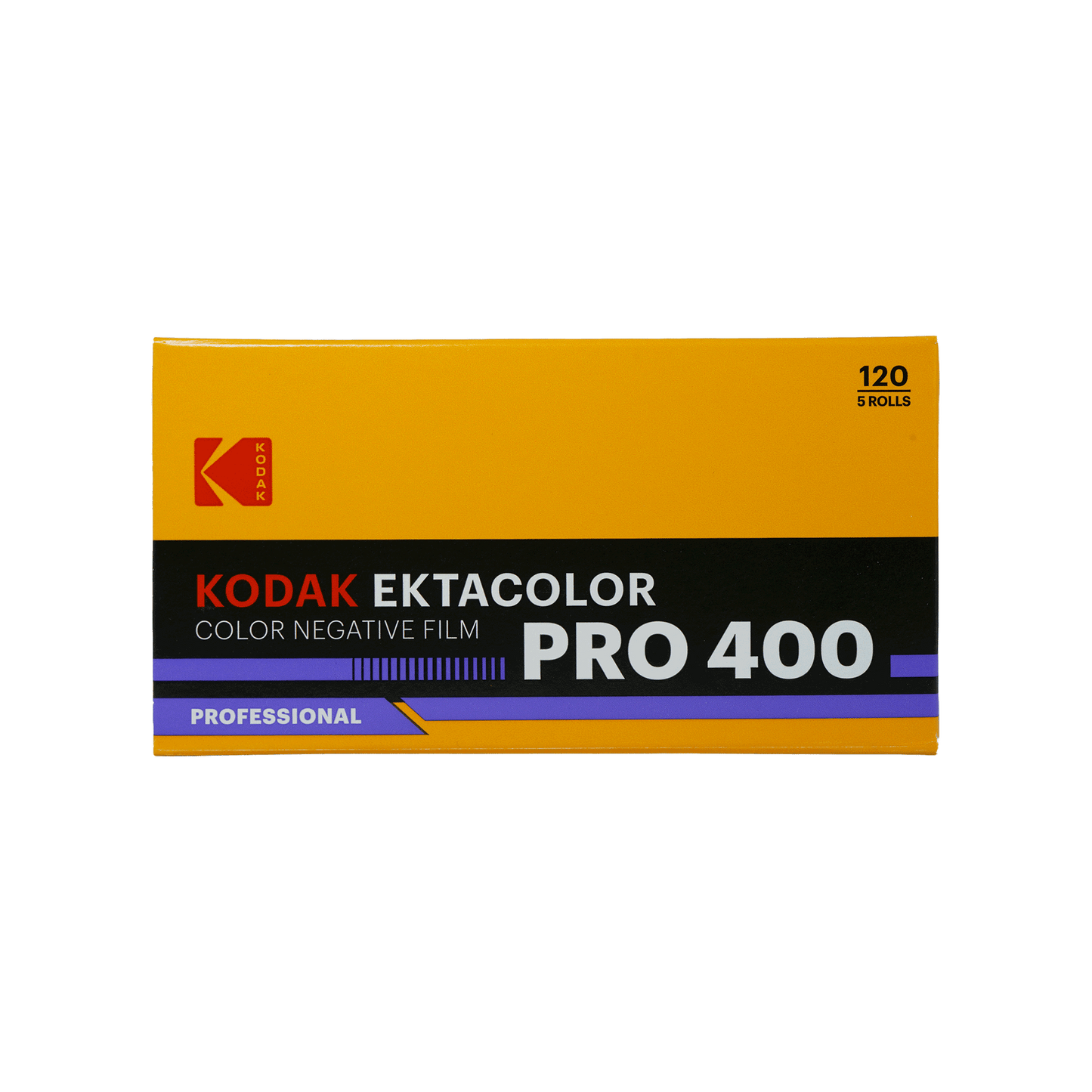 Kodak Ektacolor Pro 400 Color Negative Film (120 Roll Film, 5-Pack)