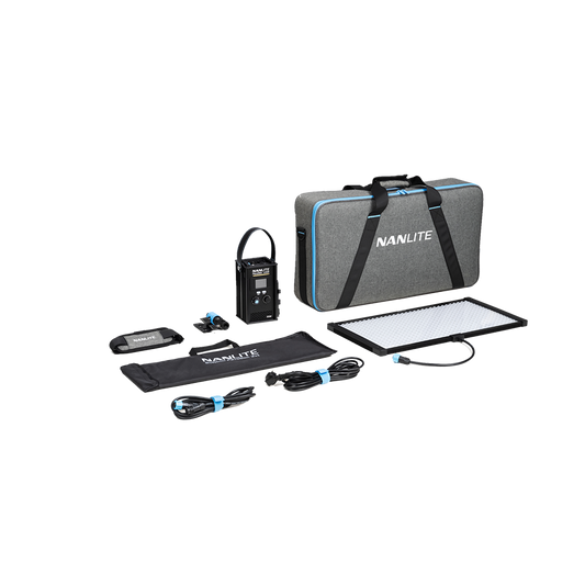 Nanlite PavoSlim 120B 2x1 Bi Color LED Panel Light with Softbox & Eggcrate Kit