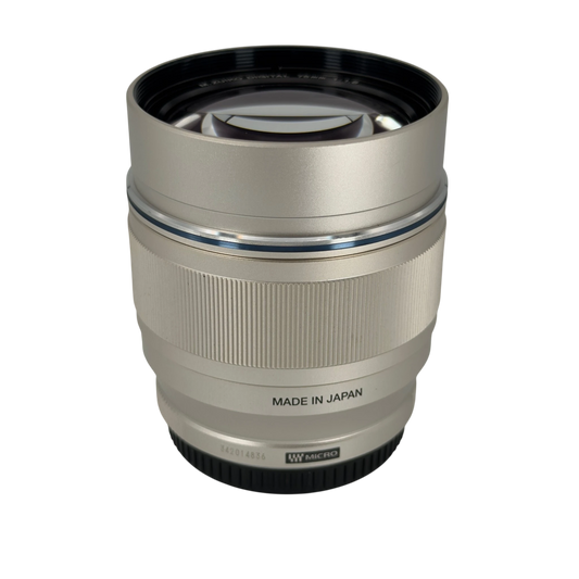 Olympus 75mm f/1.8 M.Zuiko Digital ED MSC Autofocus Lens for MFT Silver
