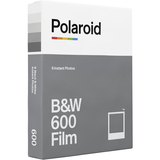 Polaroid 600 White Frame Black & White Instant Film, 8 Exposures