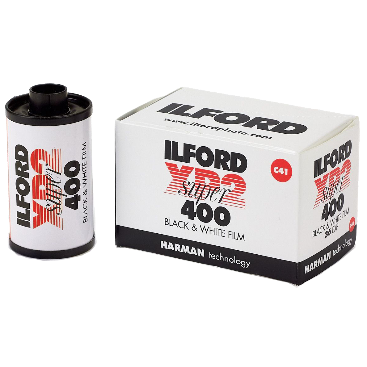 Ilford XP2 Super 400 Black & White Negative 35mm Film, 36 Exposures