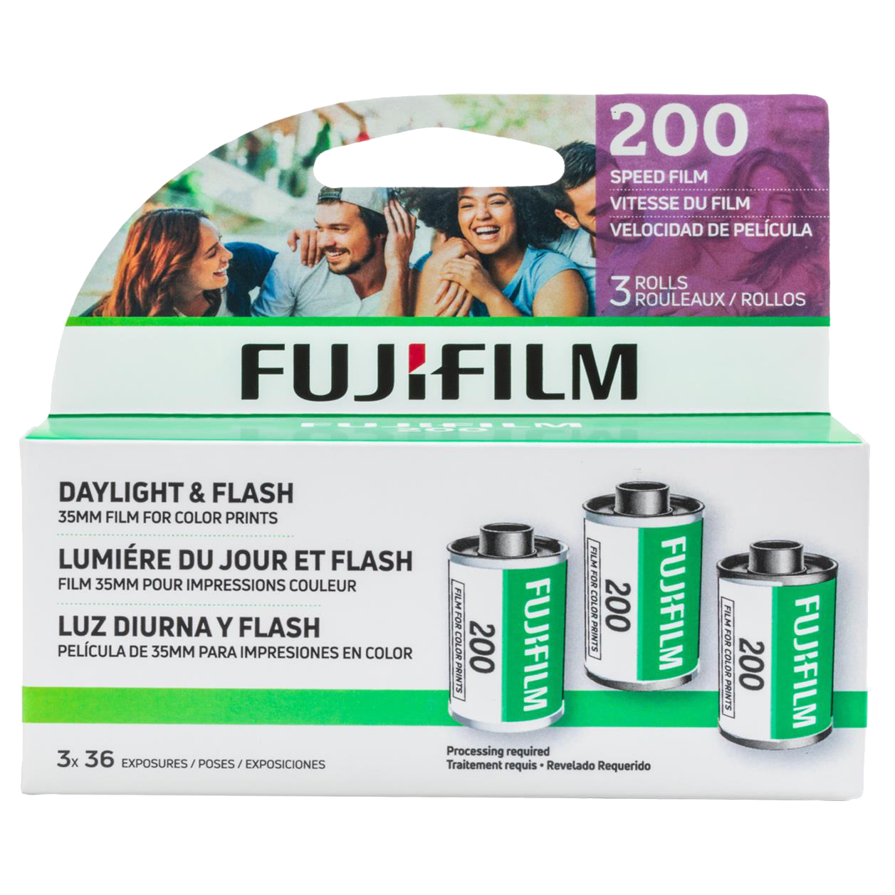 Fujifilm Fujicolor 200 Color Negative 35mm Film, 3-Pack – Pro