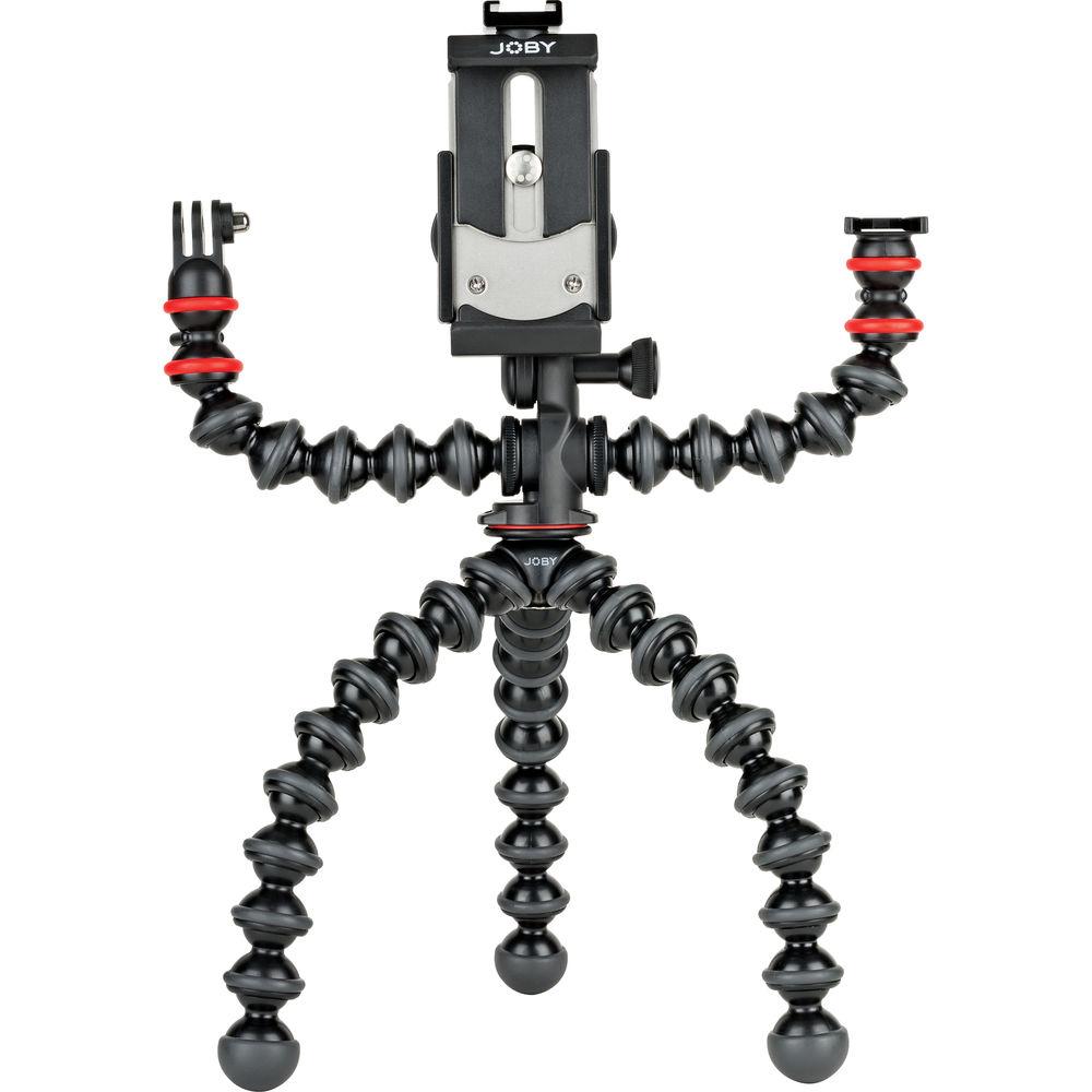 Joby GorillaPod GripTight Action 500 – Treppiede Flessibile Con Supporto Per Smartphone E Action Cam, Telecomando Incluso