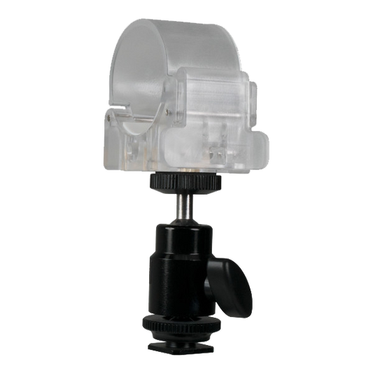 Nanlite Pavotube Transparent Polycarbonate Clip with Mini Ball Head