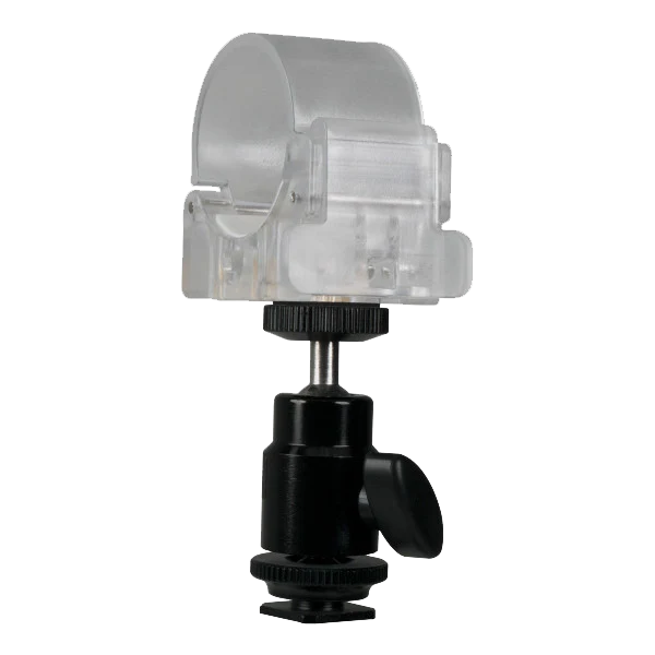 OPEN BOX- Nanlite Pavotube Transparent Polycarbonate Clip with Mini Ball Head