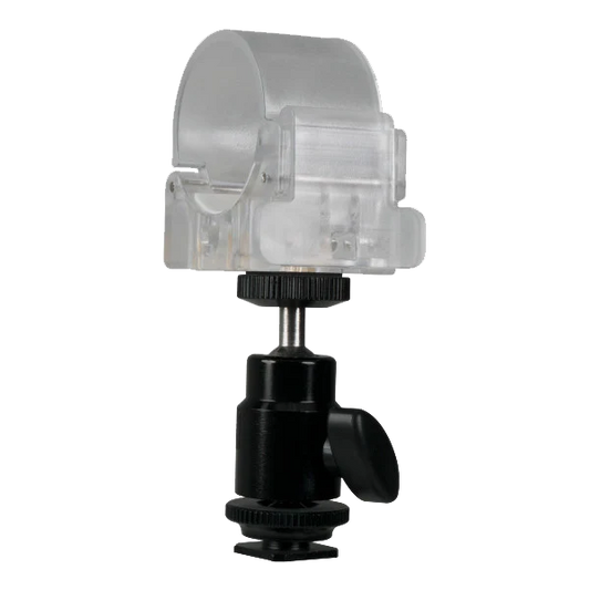 OPEN BOX- Nanlite Pavotube Transparent Polycarbonate Clip with Mini Ball Head