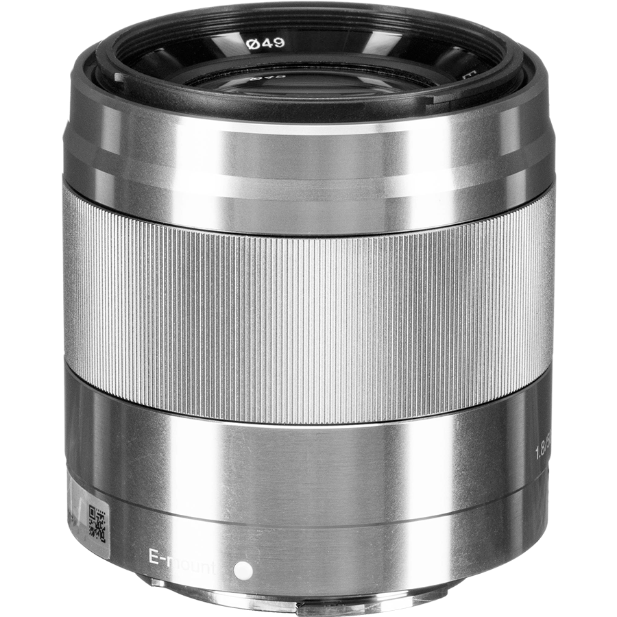 OPEN BOX-Sony E 50mm f/1.8 OSS Silver Lens