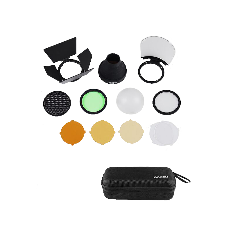 Godox Round Flash Accessory Modifier Kit with Round Head Flash Attachment