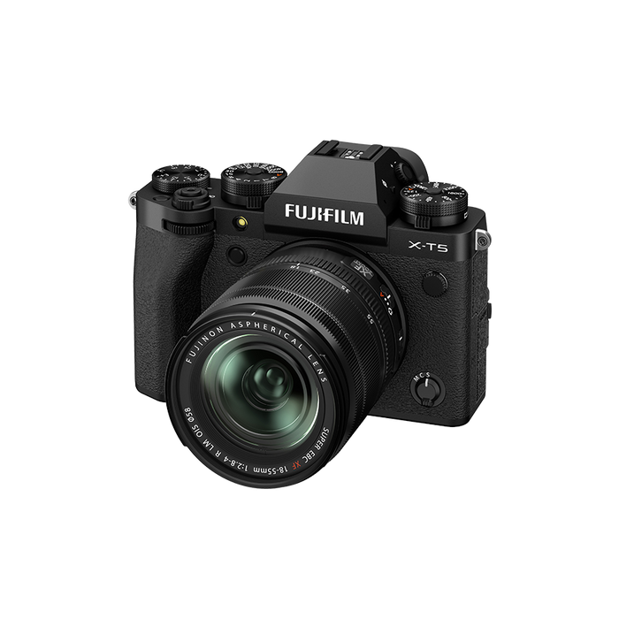 Fujifilm X-T5 Mirrorless Digital Camera with XF18-55mm f/4 R LM OIS Lens Kit - Black - OPEN BOX