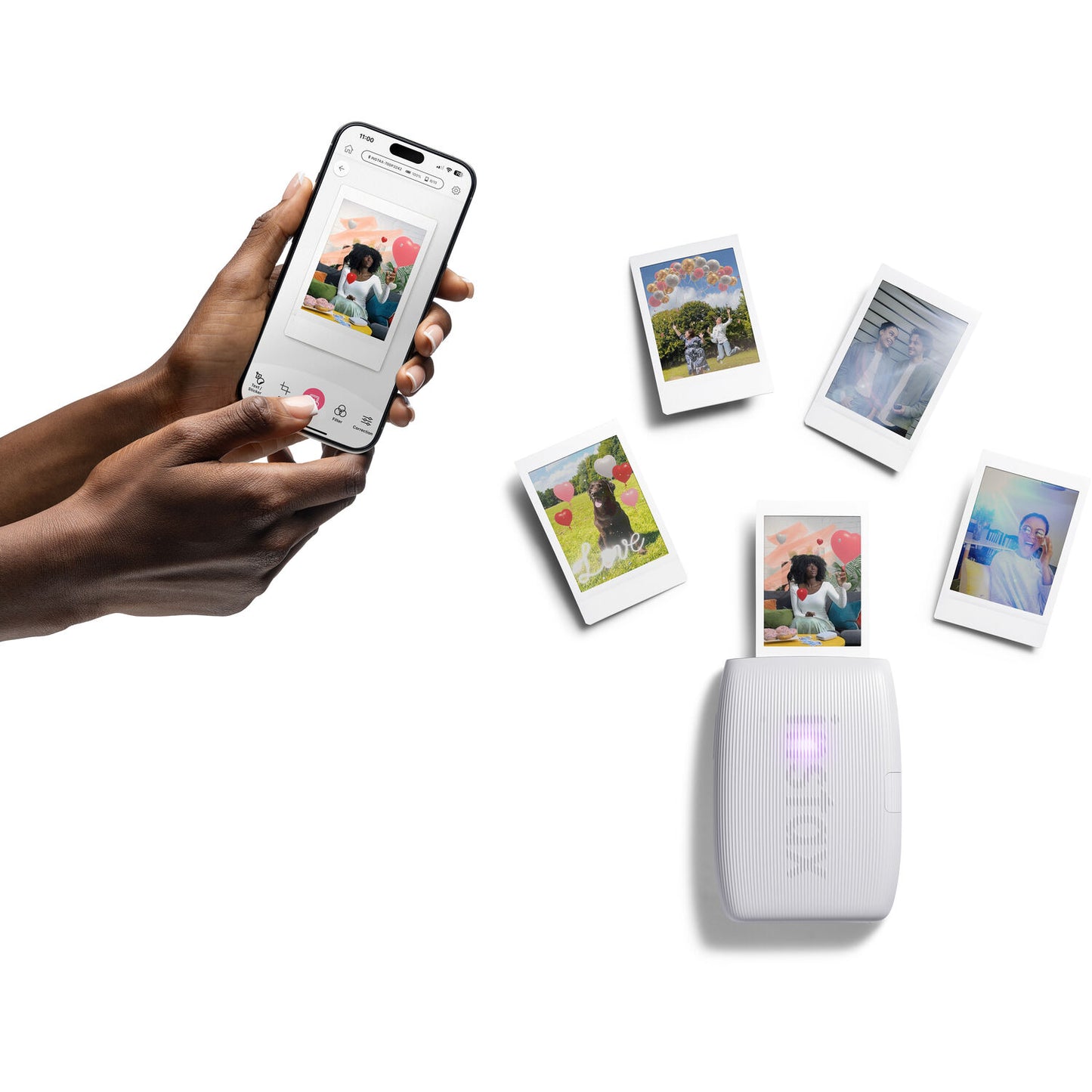 FUJIFILM INSTAX MINI LINK 3 Smartphone Printer (Clay White)